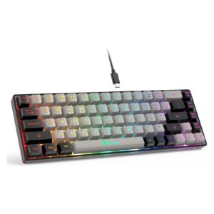 65% Wired Backlit Mini Gaming Keyboard 68 Keys Anti Ghosting Conflict Free