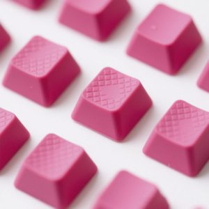 Non-slip rubber keycaps for typing