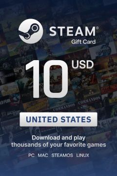 Steam Wallet 10 USD Gift Card (United States) - Digital Code