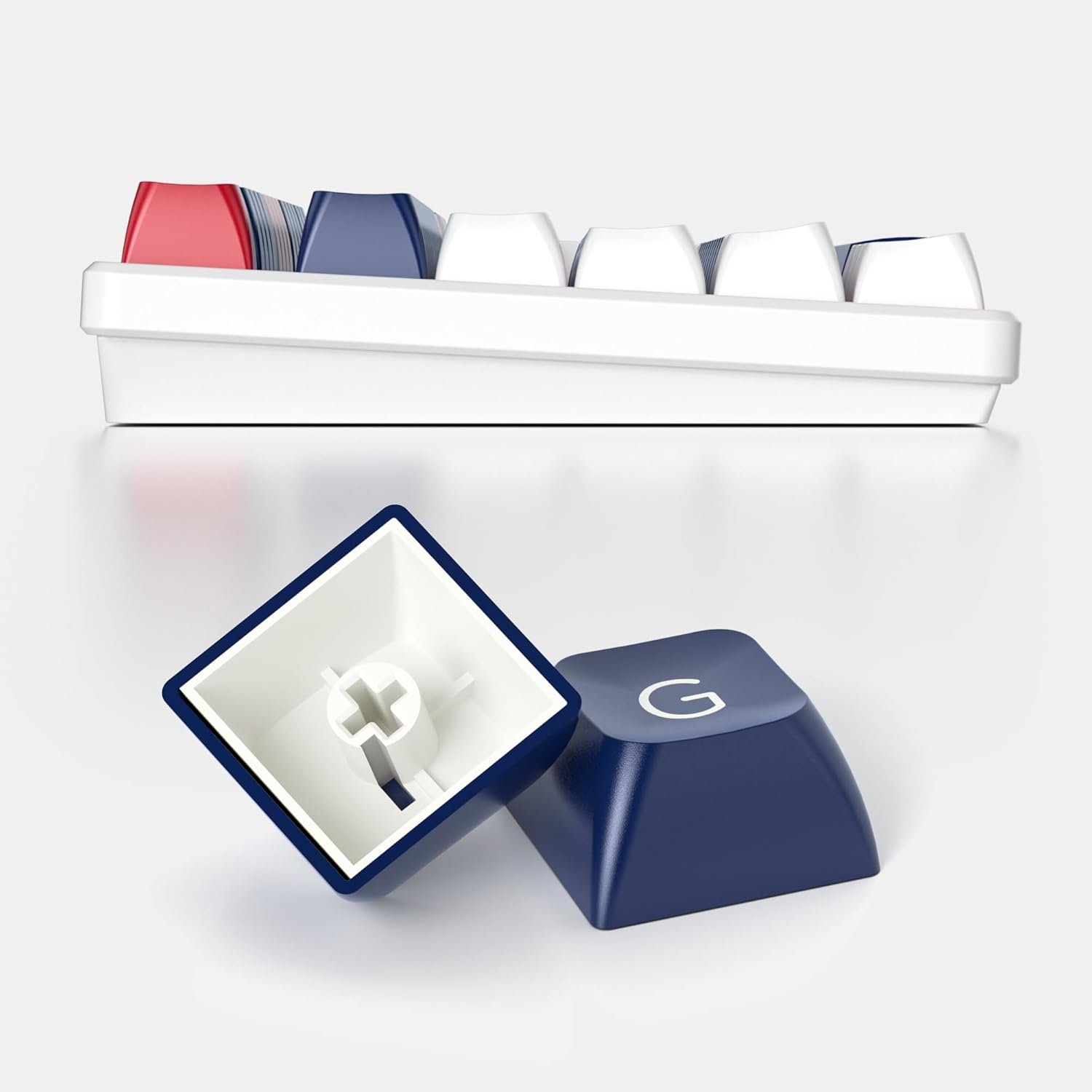 Blank White PBT Keycaps – Cherry Profile for MX Switches