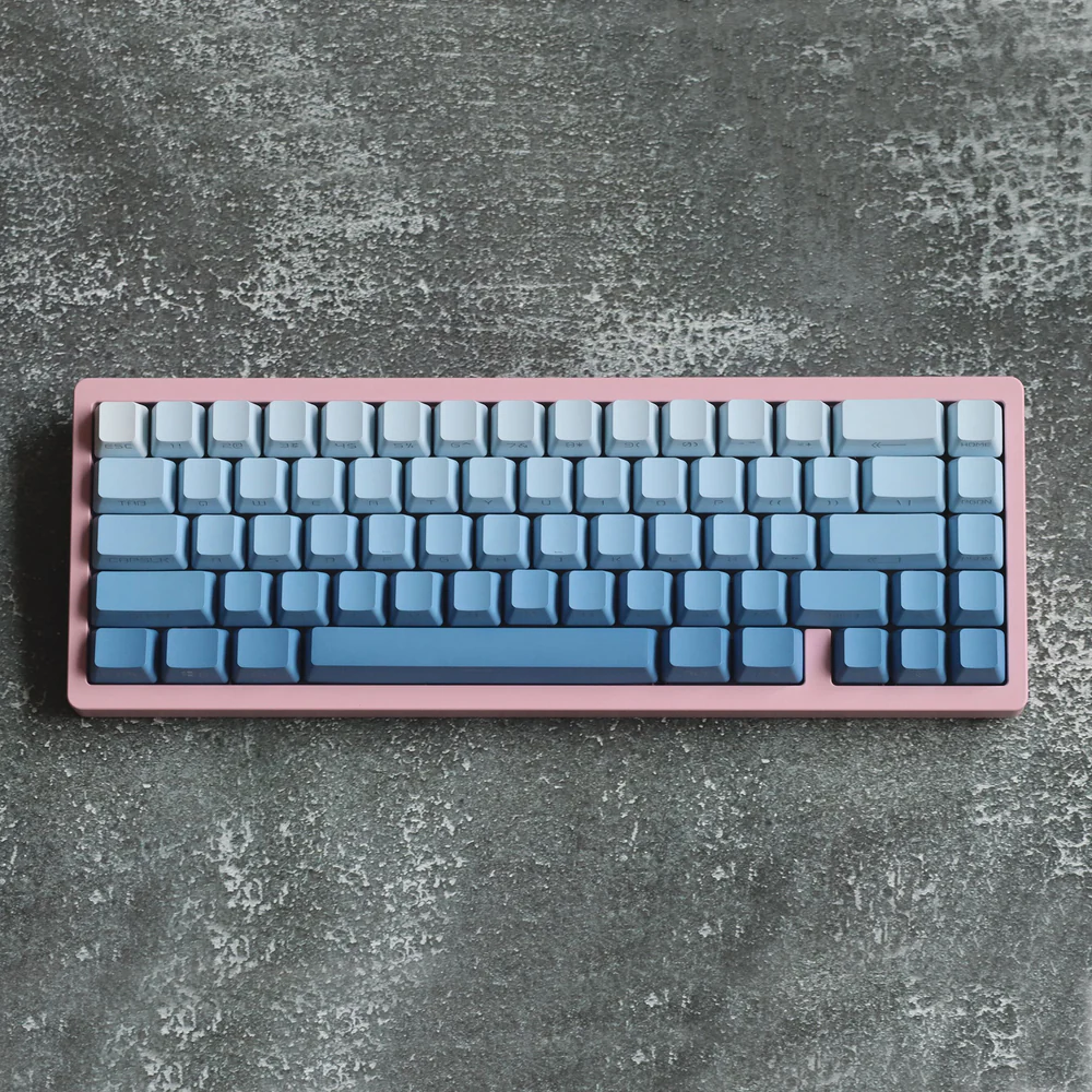 Fog Blue Gradient Backlight Keycaps2
