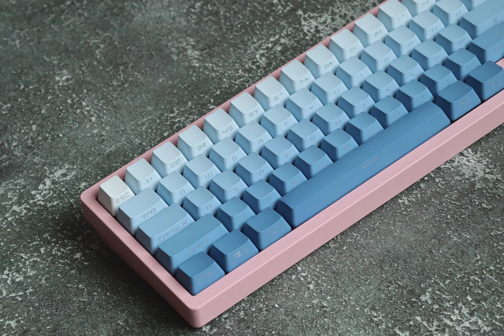 Fog Blue Gradient Backlight Keycaps3