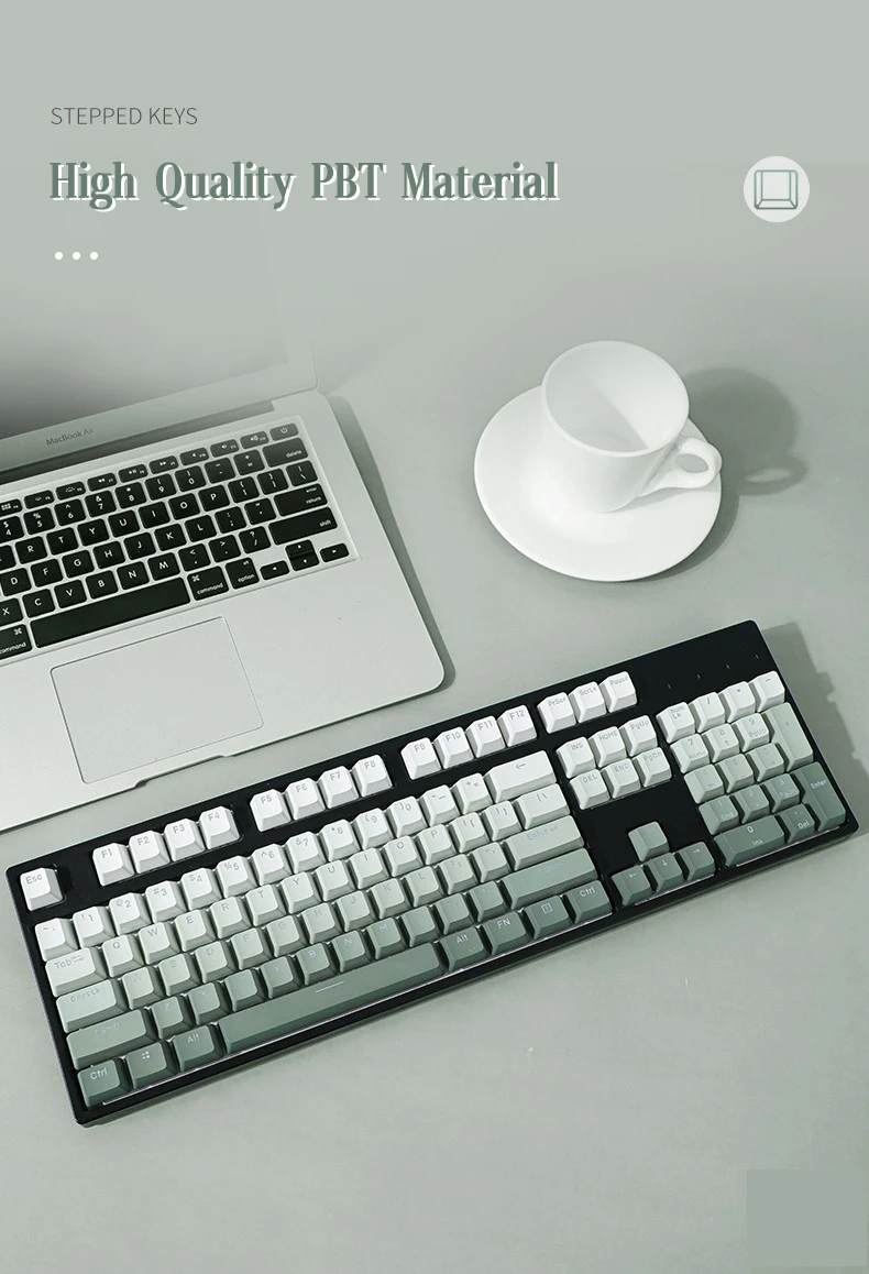 Green Gradient keycaps 04