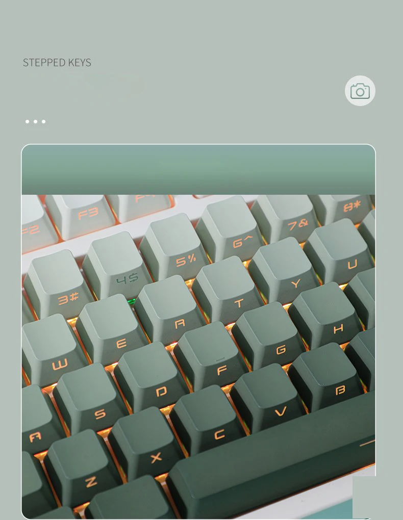 Green Gradient keycaps 08