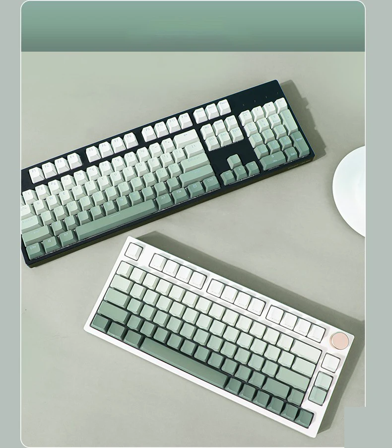 Green Gradient keycaps 09