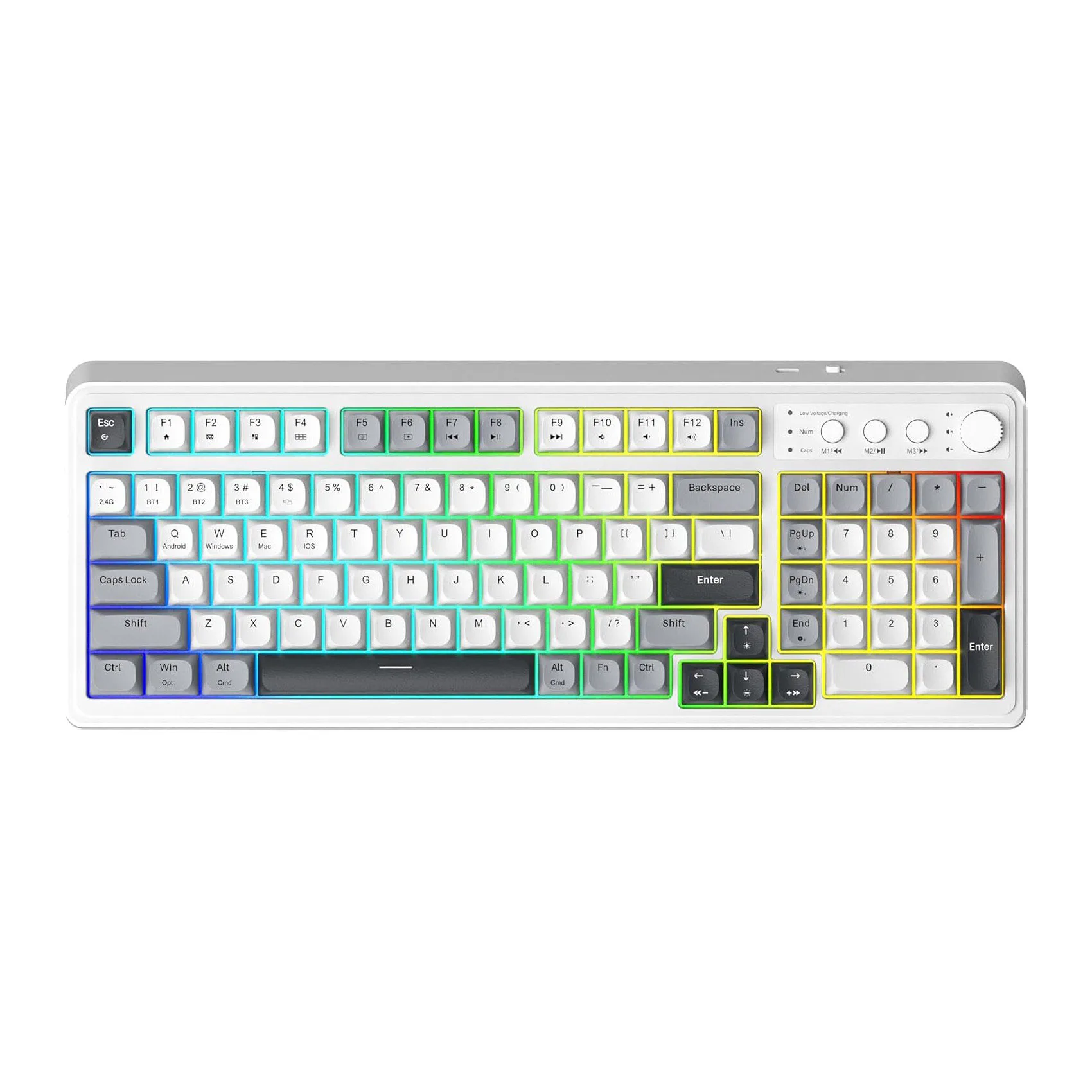 99 Custom Bluetooth Keyboard Tri-Mode Bluetooth 5.0/2.4GHz/USB-C Programmable (Custom order only)