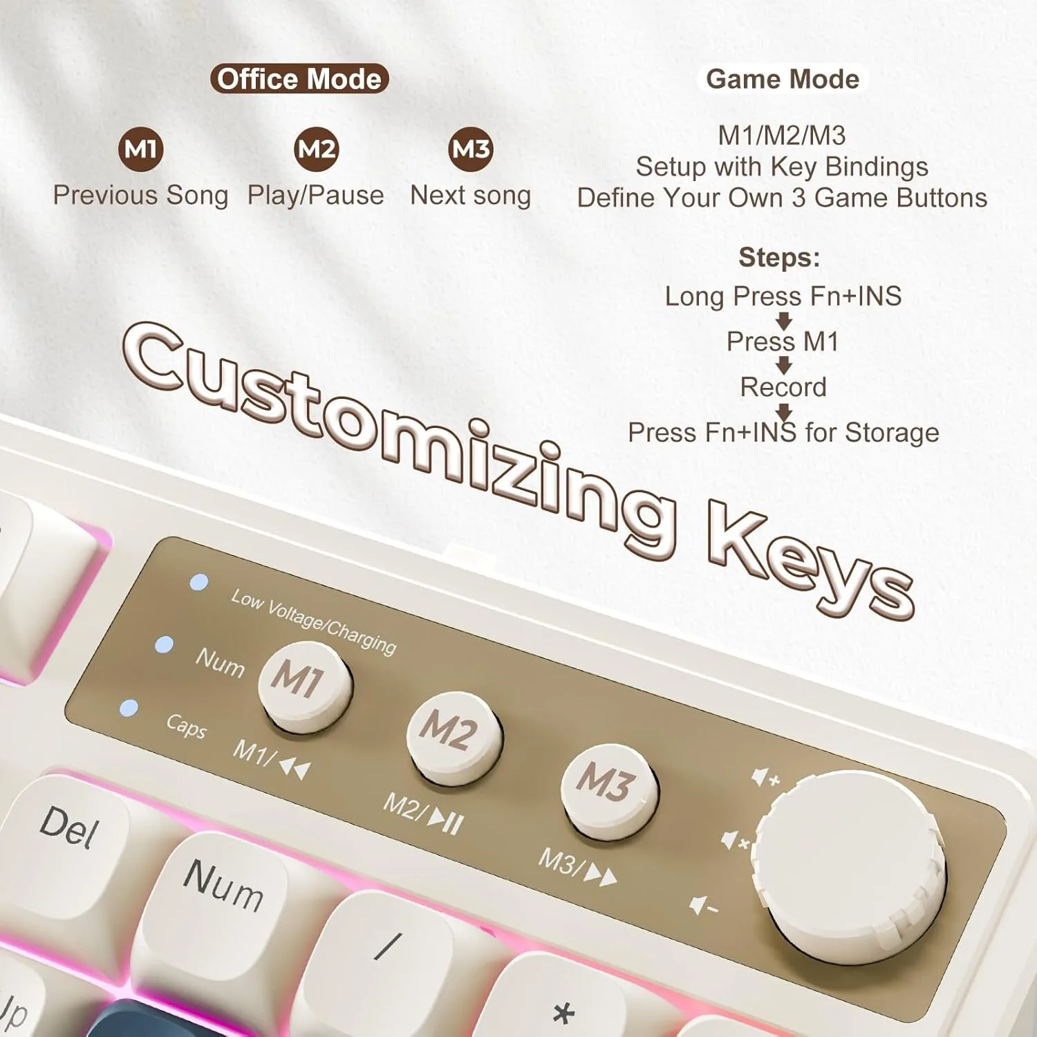 99 Custom Bluetooth Keyboard Tri-Mode Bluetooth 5.0/2.4GHz/USB-C Programmable (Custom order only)