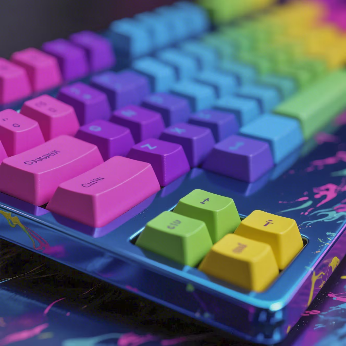 Custom Painted Keyboard