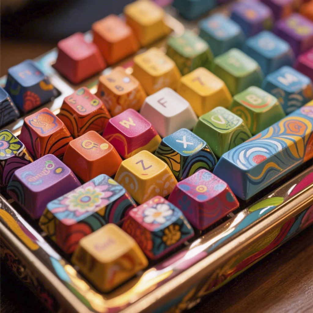 Custom Painted Keyboard
