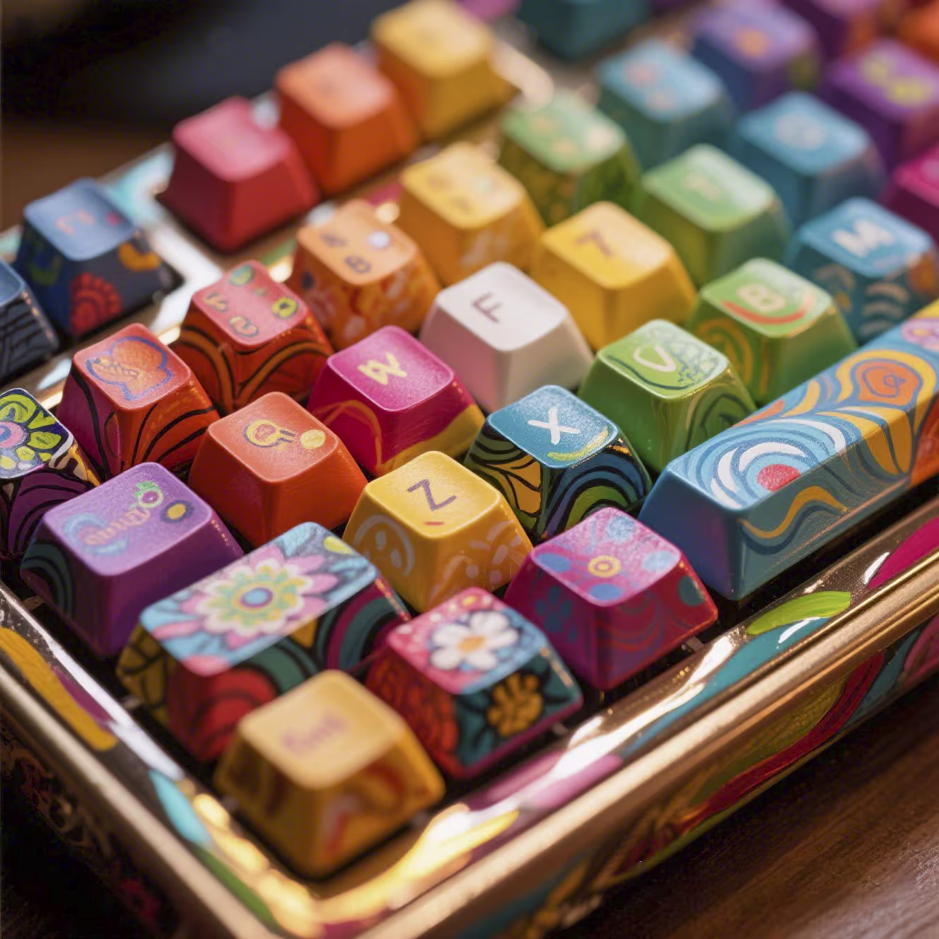 Custom Painted Keyboard