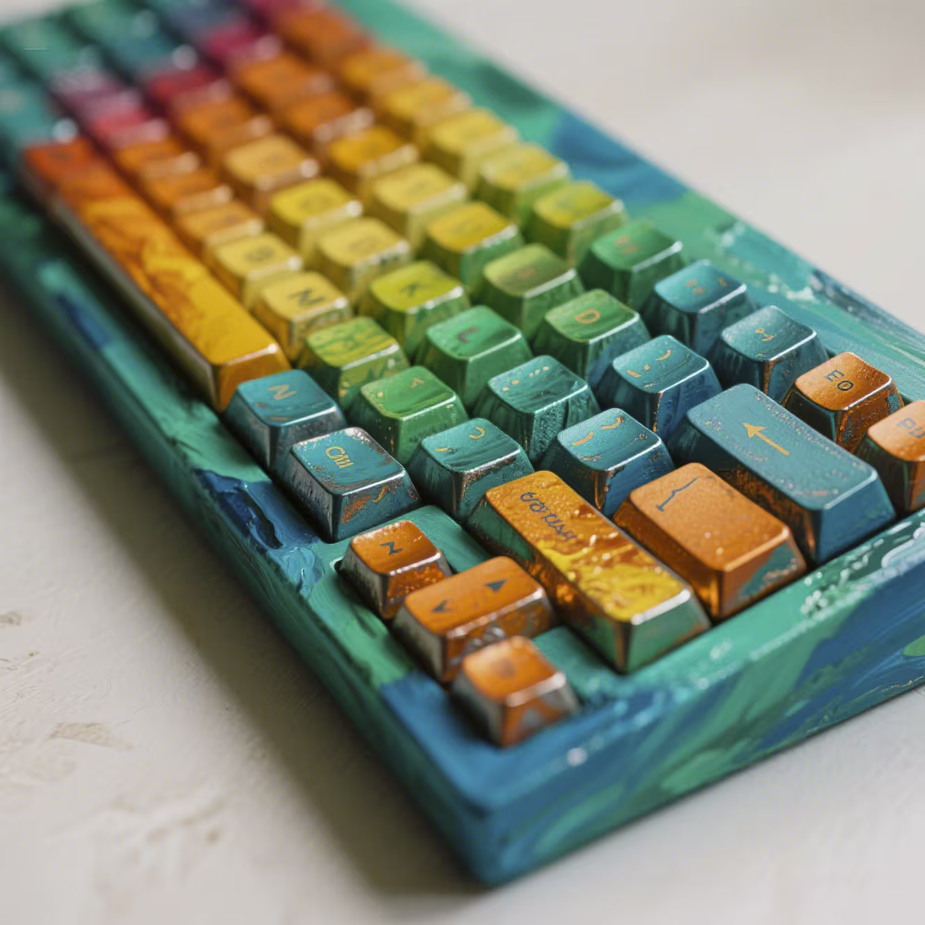 Custom Painted Keyboard