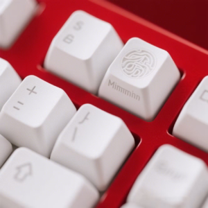 Minimalist White Laser Carving Keycaps