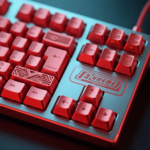 Retro Arcade Laser Carving Keycaps