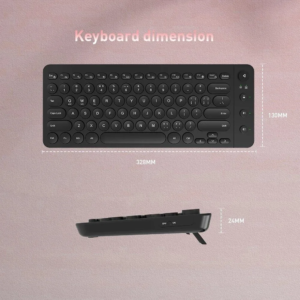 KY-K871W tri-mode slim wireless keyboard with silent keys for OEM ODM buyers product gallery image 5