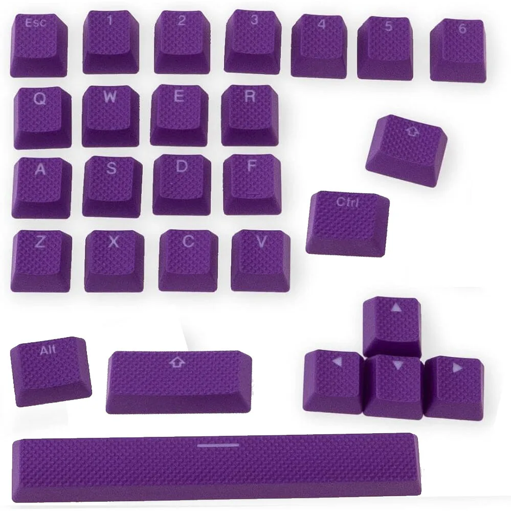 Rubber Keycaps for Mechanical Keyboards
