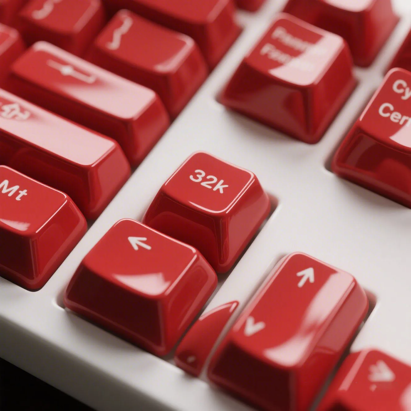 Red Ceramic Keycaps
