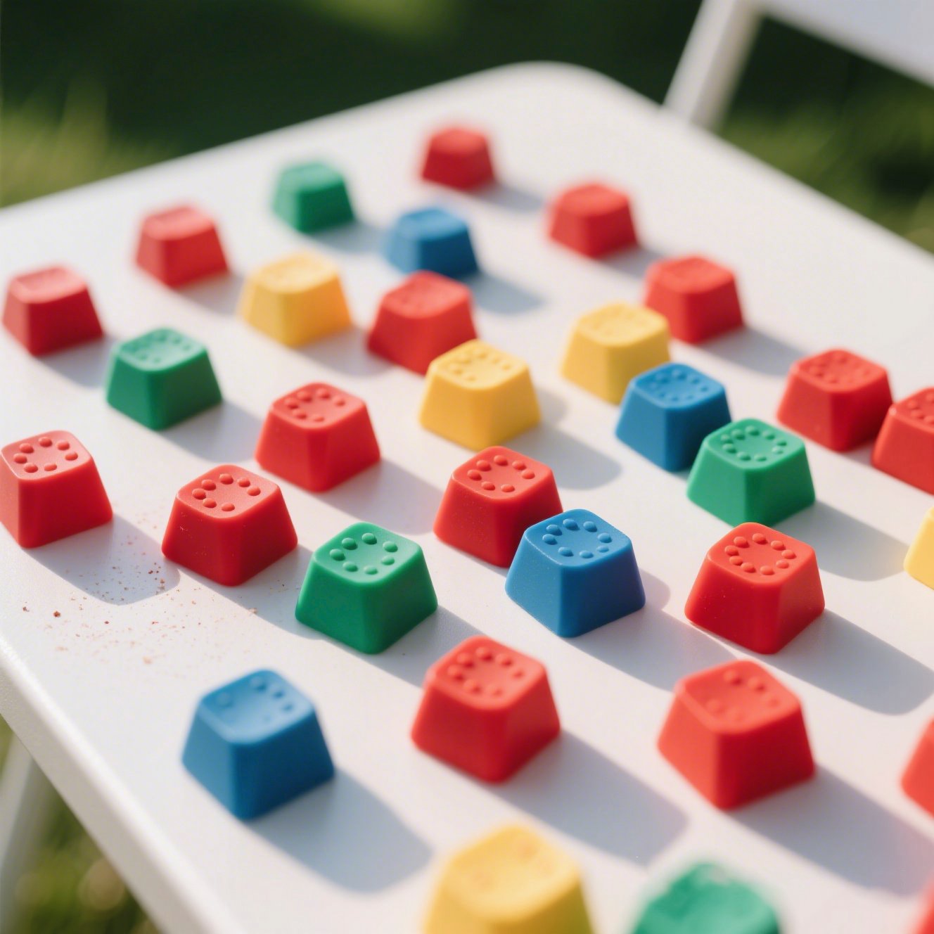 Eco-friendly rubber keycaps for keyboards