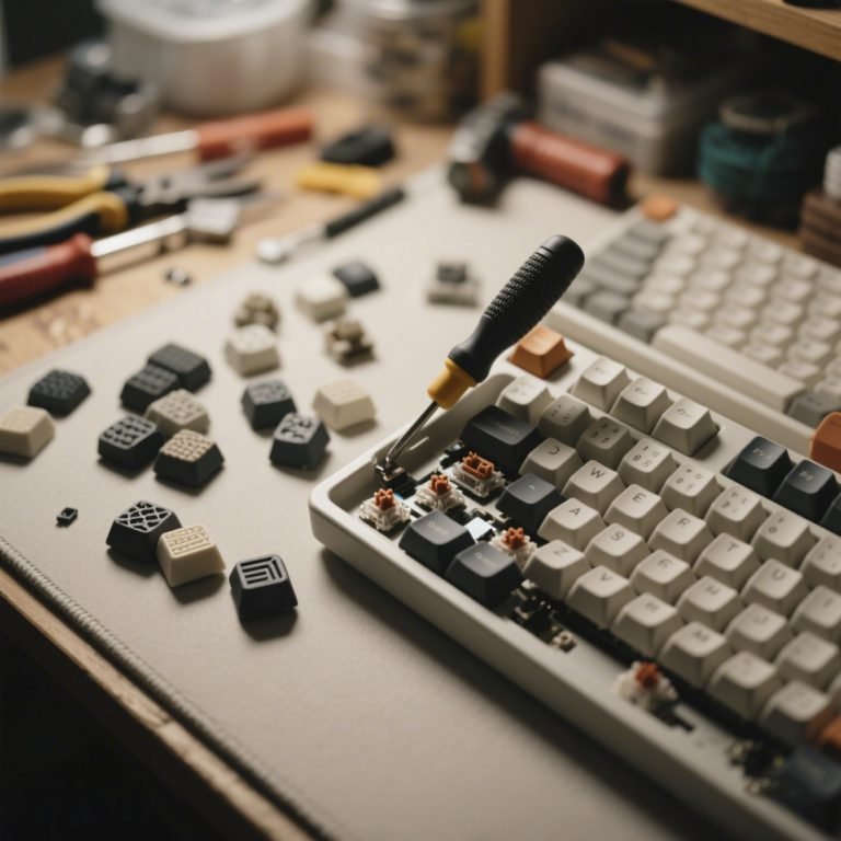 Non-slip rubber keycaps for typing