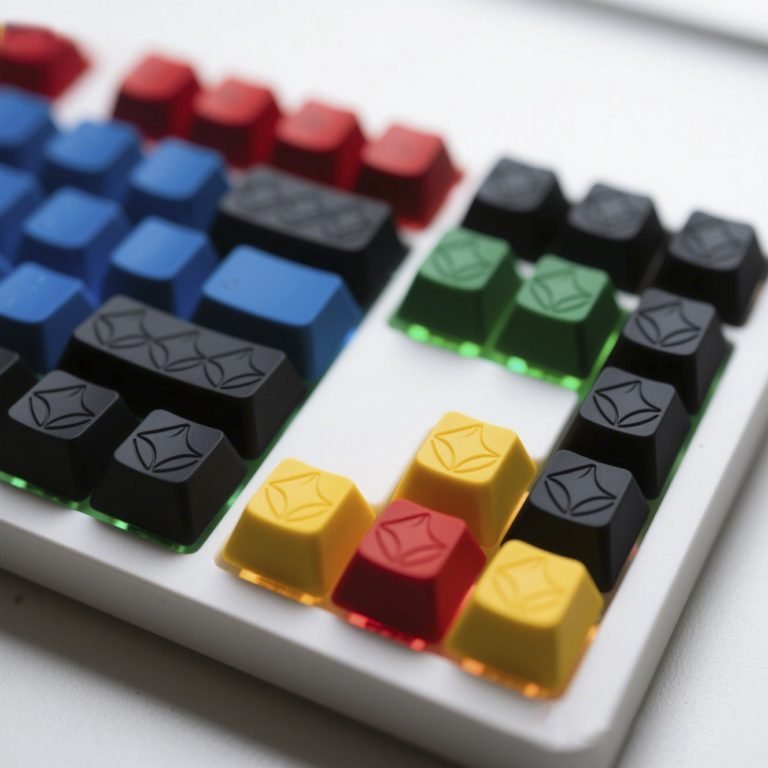RGB rubber keycaps for custom builds
