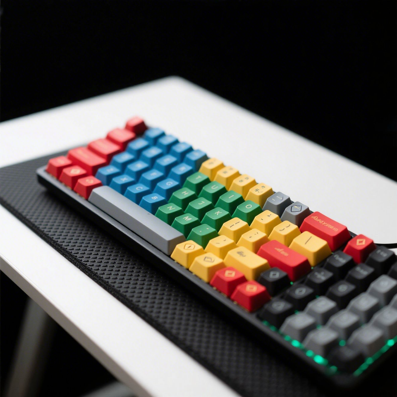 Durable rubber keycaps for heavy typists