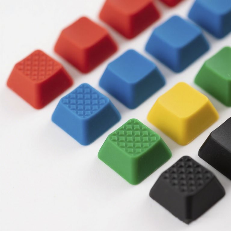 Eco-friendly rubber keycaps for keyboards