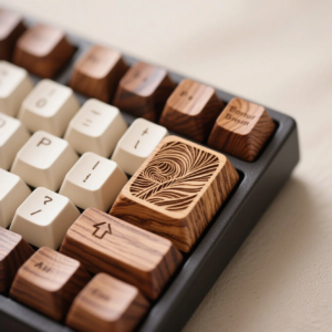 Wood Grain Laser Carving Keycaps