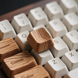 Wood Grain Laser Carving Keycaps