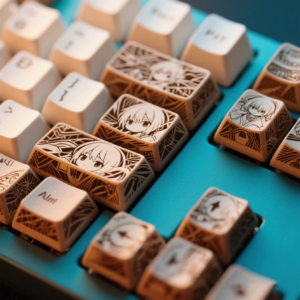 Anime Theme Laser Carving Keycaps