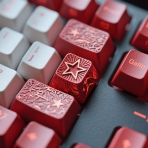 Galactic Stars Laser Carving Keycaps