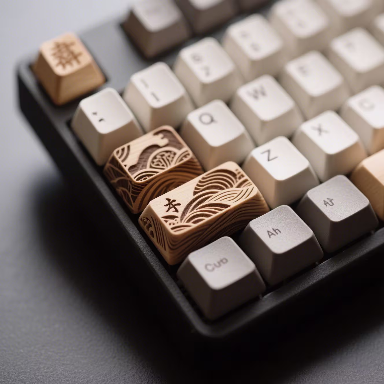 Japanese Zen Laser Carving Keycaps