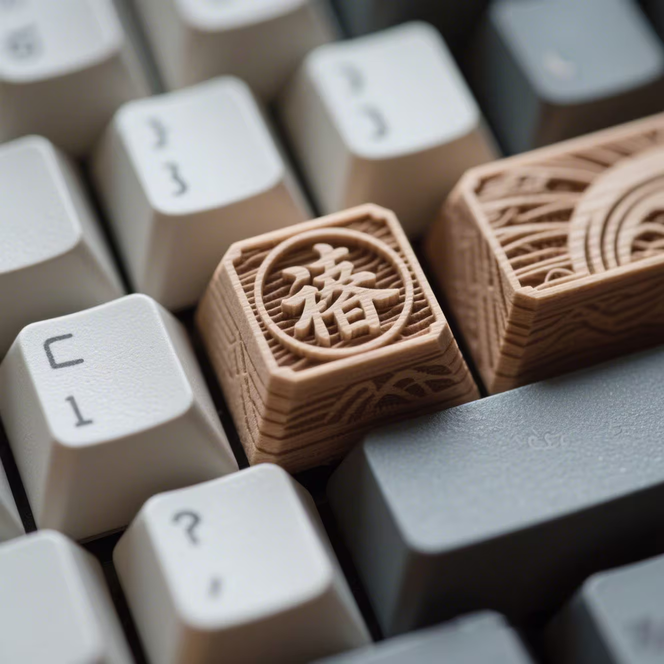 Japanese Zen Laser Carving Keycaps