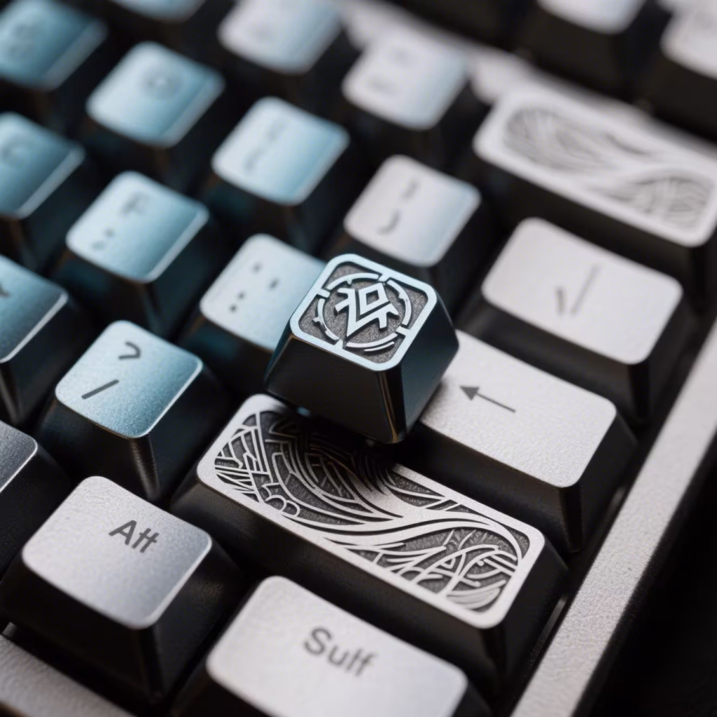 Artisan Metal Keycaps for Gaming