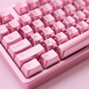 Anodized colorful metal keycaps set for mechanical keyboards