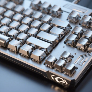 Custom engraved metal keycaps for gaming keyboards