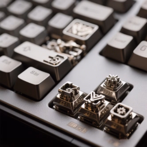 Custom engraved metal keycaps for gaming keyboards