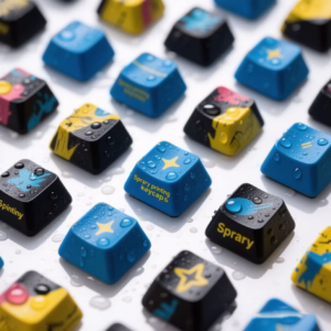 Spary Printing Keycaps for New Idea