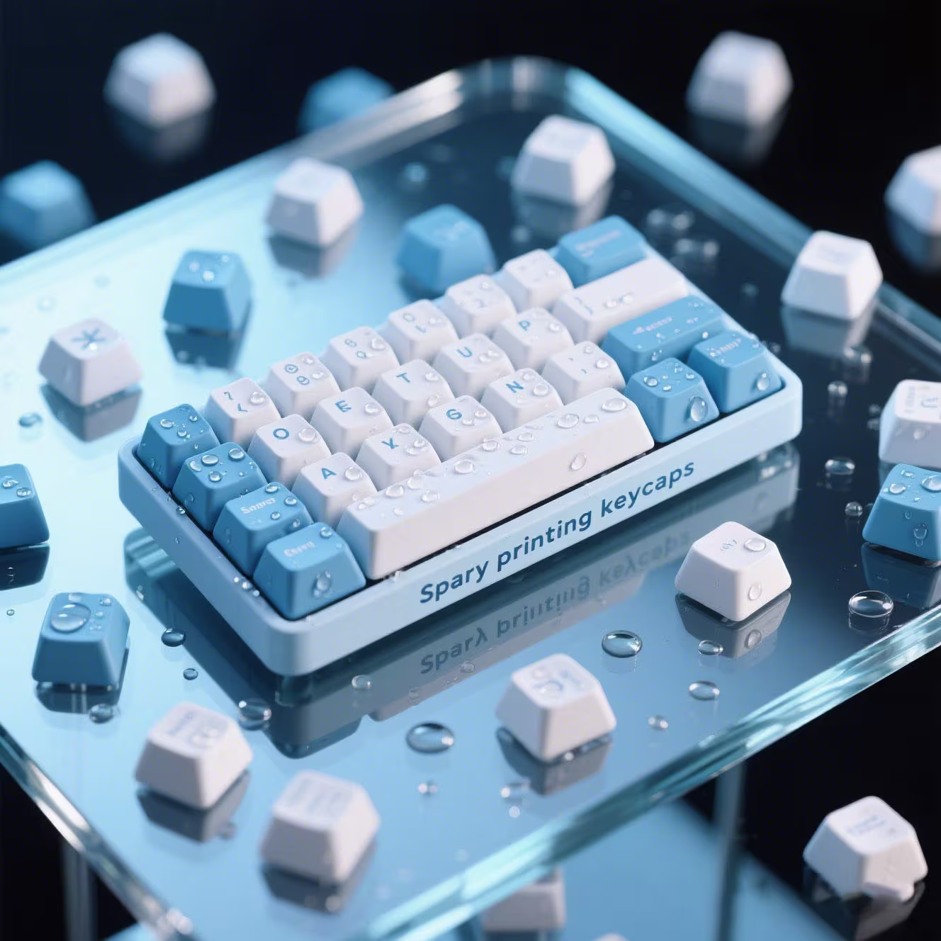 Spary Printing Keycaps