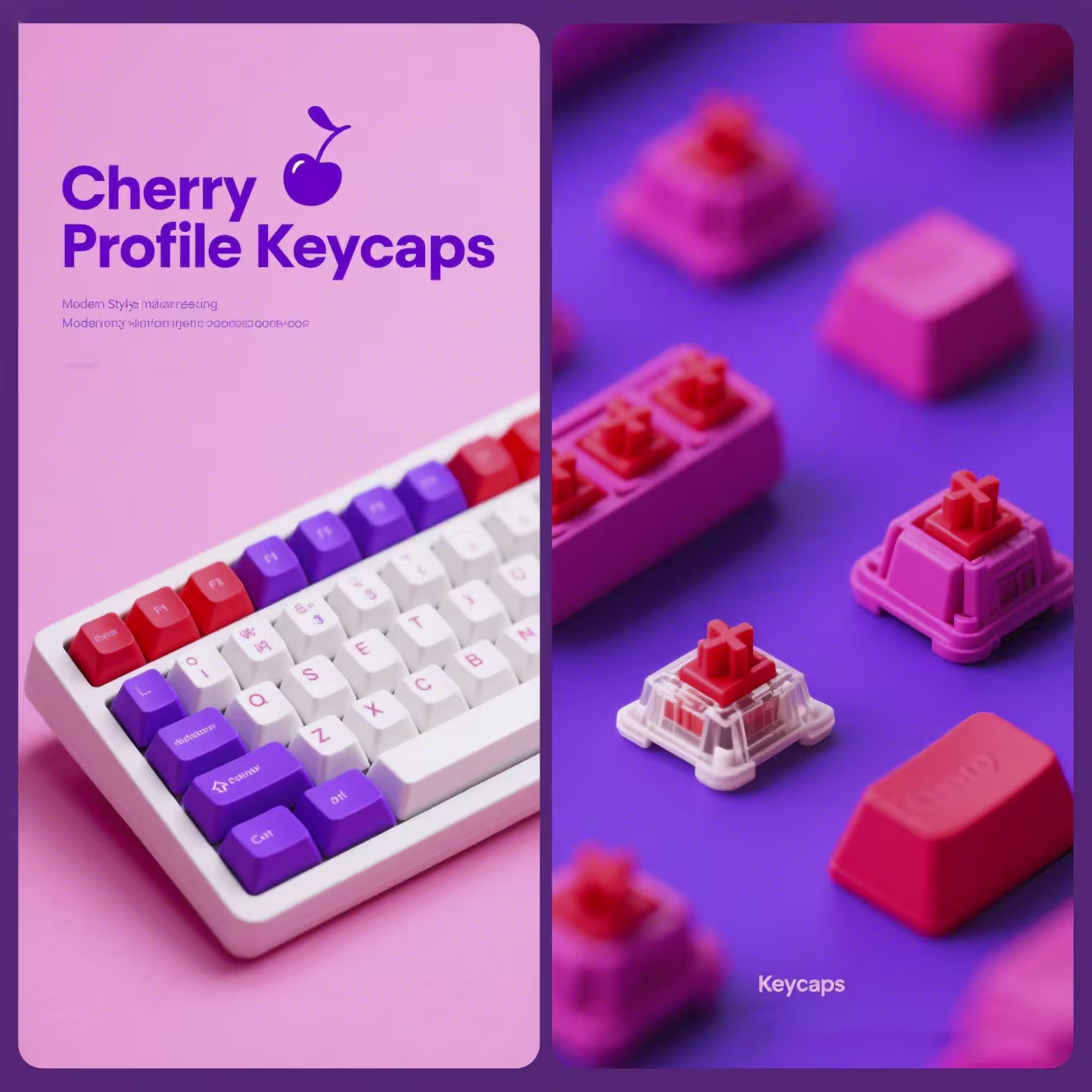 Cherry Profile PBT Keycaps for Retail Keyboard Builds