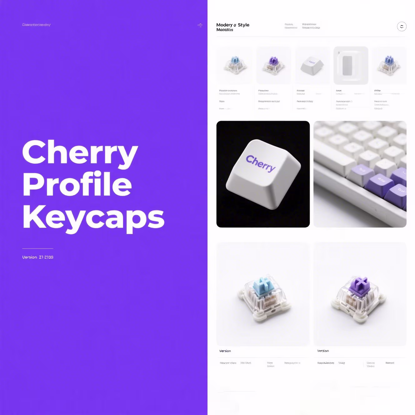 Custom Cherry Profile Keycaps – Sculpted Comfort & Typing Precision for Mechanical Keyboards