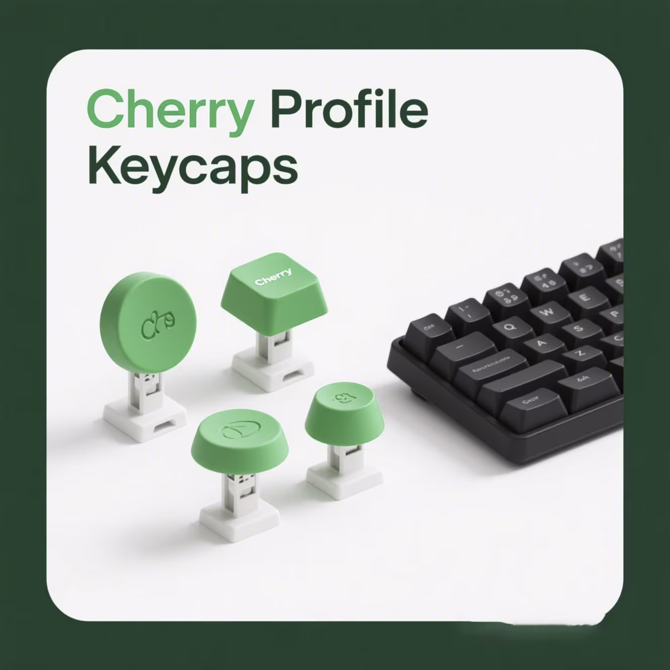 Low Profile Cherry Keycaps – Sculpted Comfort & Typing Precision for Mechanical Keyboards