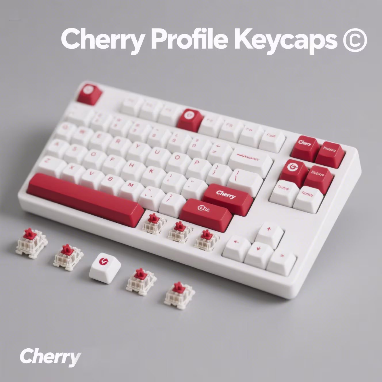 Cherry Profile Gaming Keycaps – RGB Backlight Optimized Design