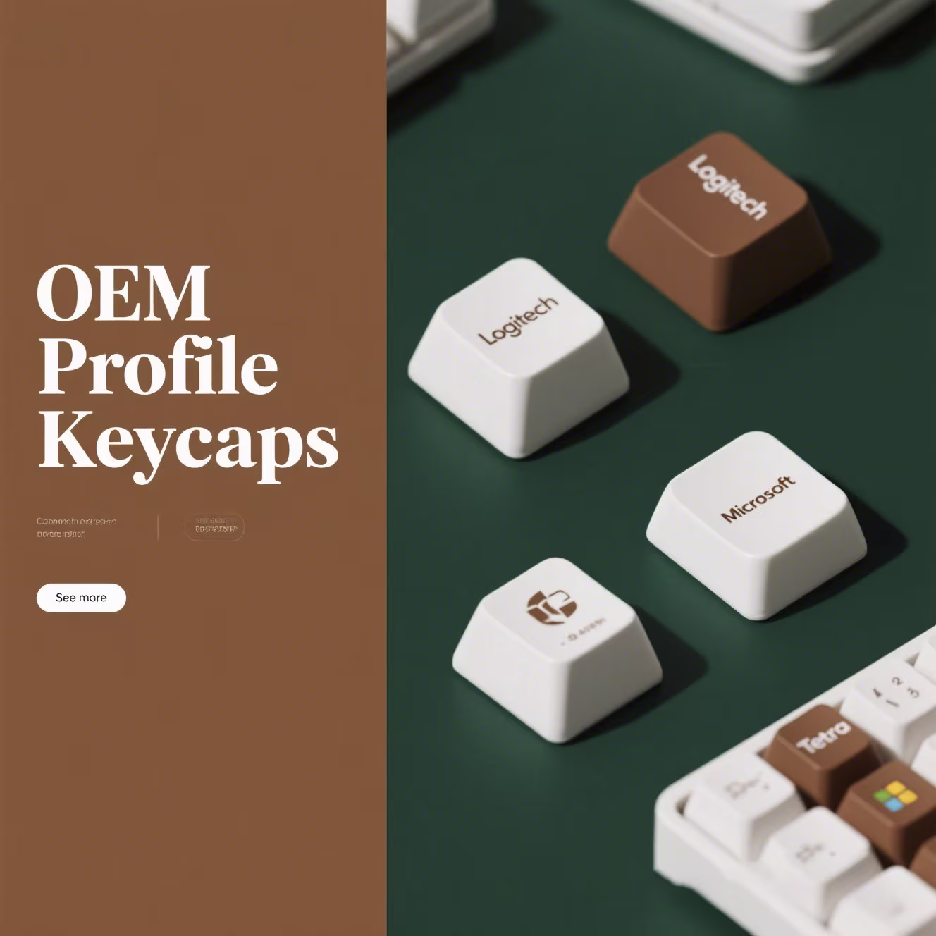 OEM Cherry Profile Keycaps – PBT Dye-Sublimation for Mechanical Keyboards