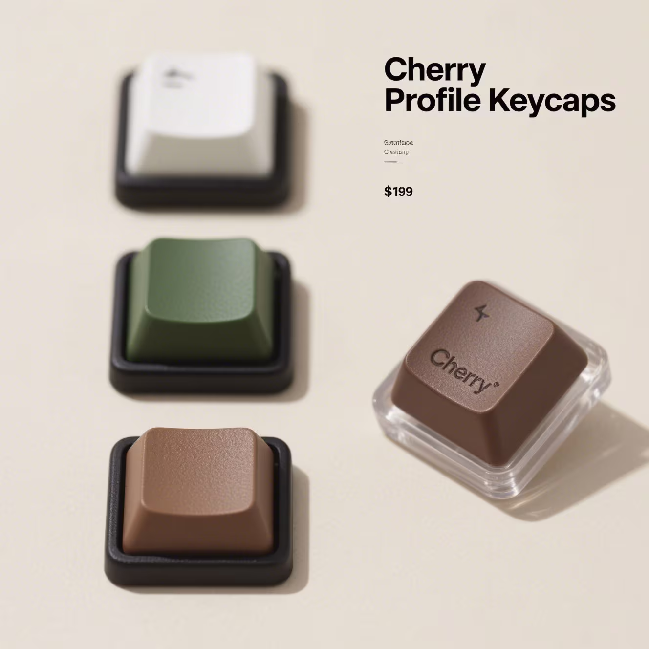 GMK Cherry Style Keycaps – Double-Shot ABS Premium Legends