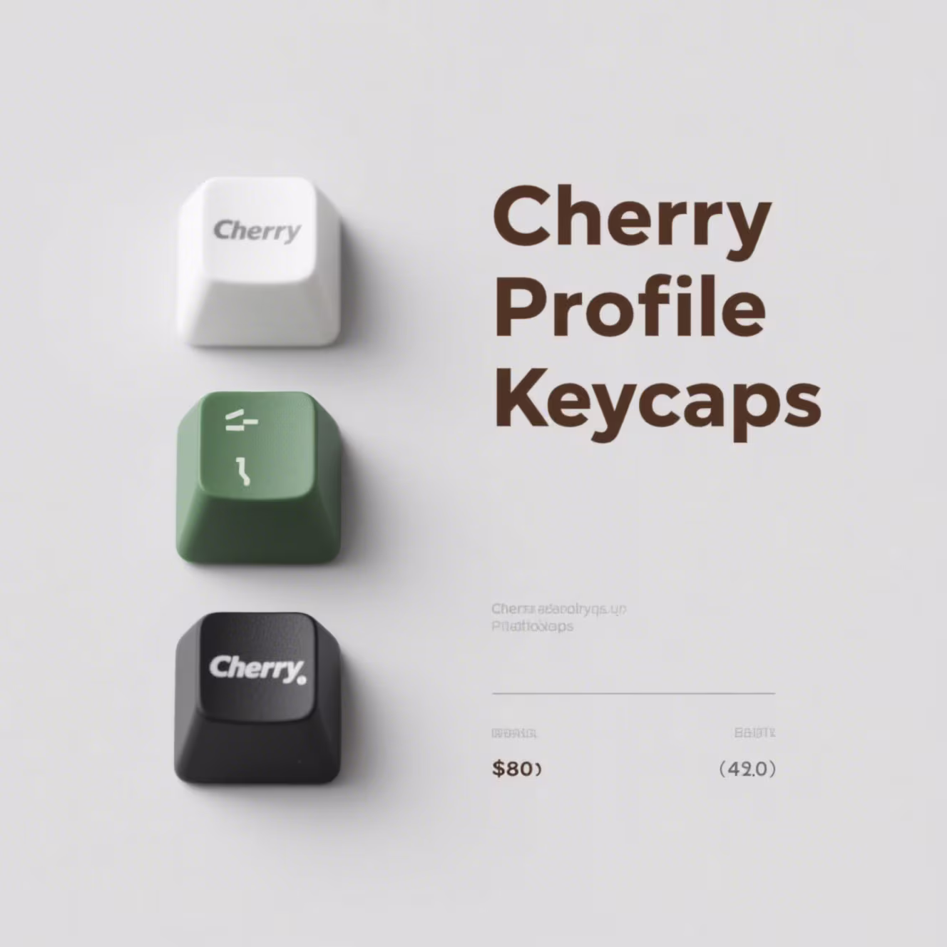 GMK Cherry Style Keycaps – Double-Shot ABS Premium Legends