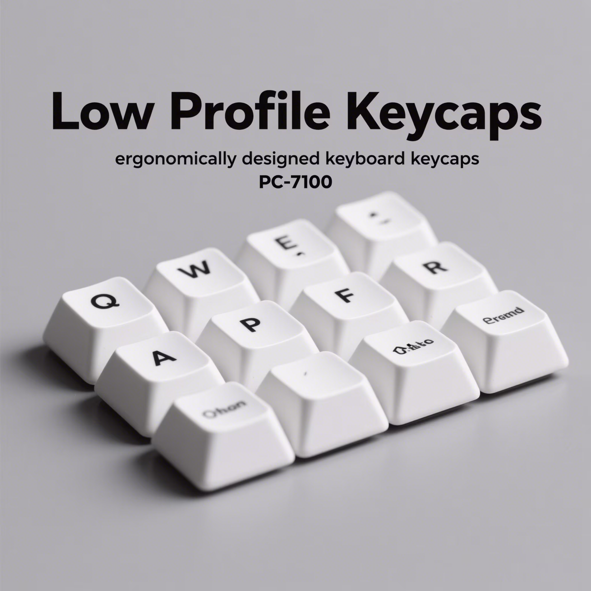 Low Profile Keycaps – Sleek Typing, Minimalist Style, and Enhanced Speed