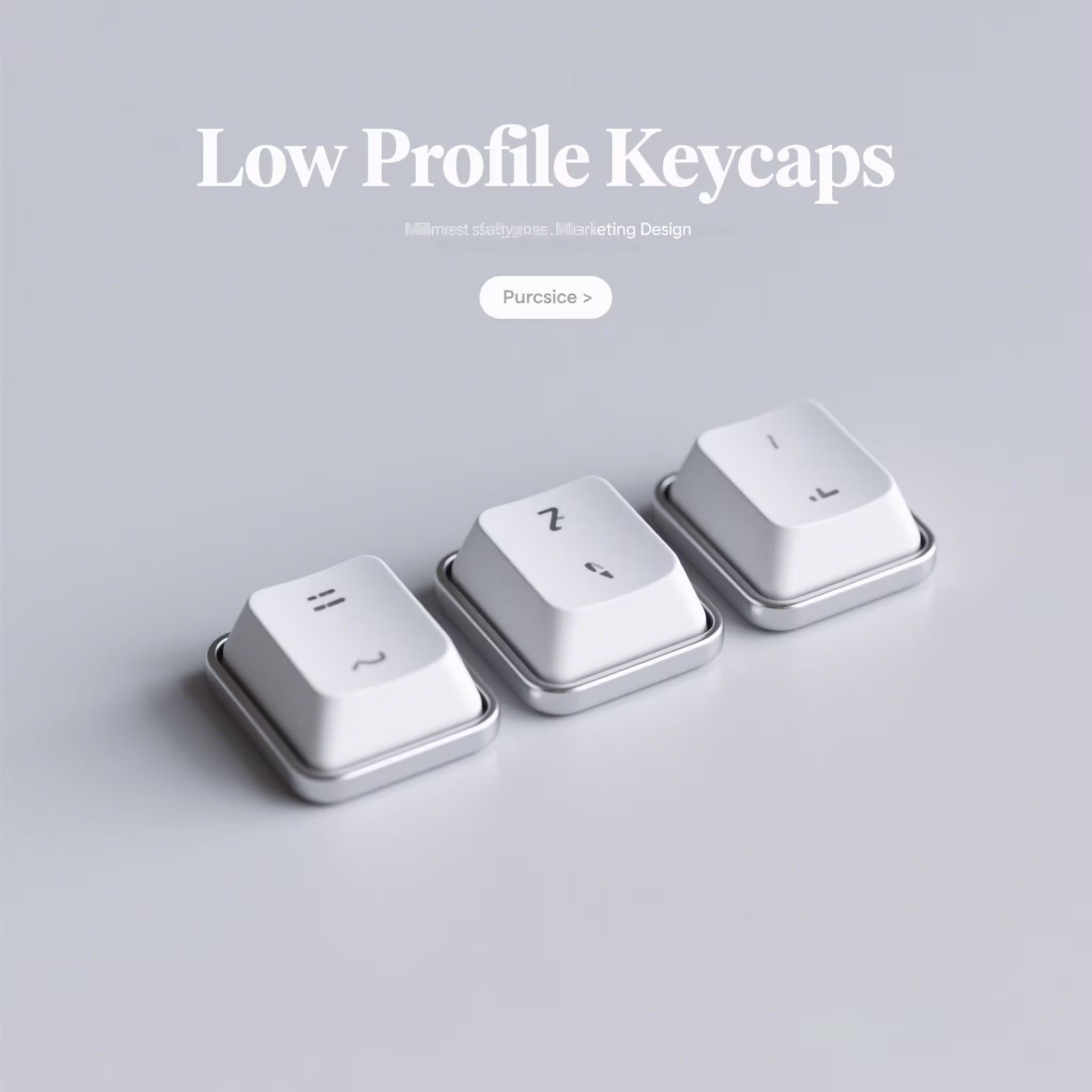 Low Profile Keycaps – Sleek Typing, Minimalist Style, and Enhanced Speed
