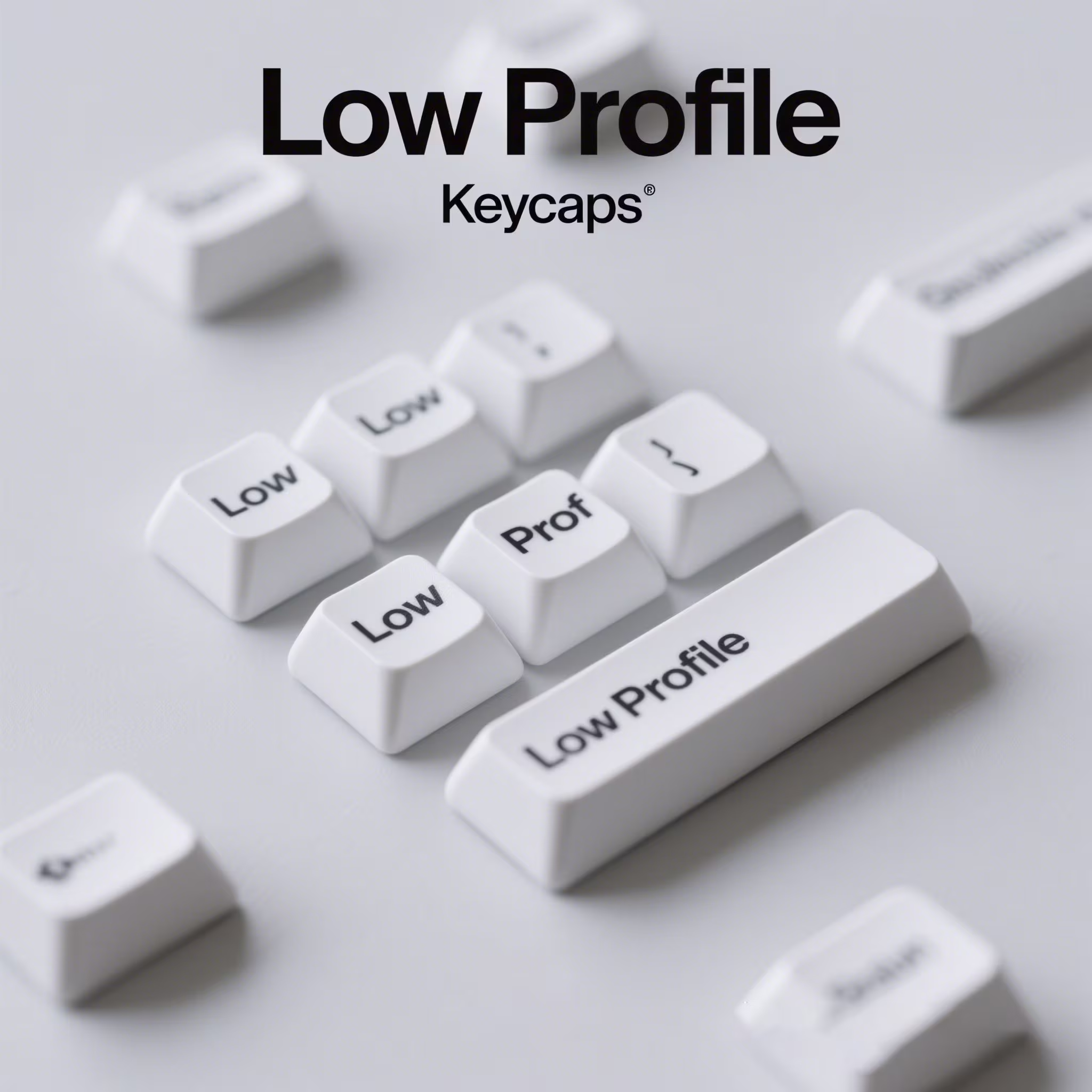 Low Profile Keycaps – Sleek Typing, Minimalist Style, and Enhanced Speed