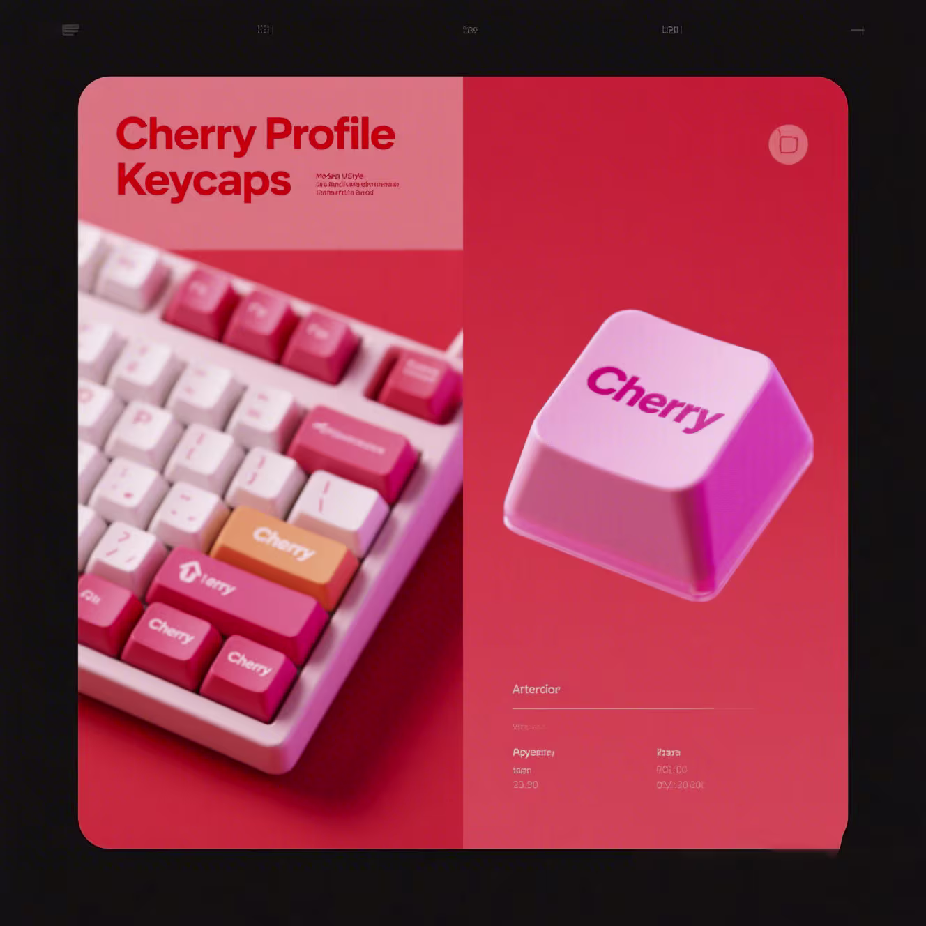 ABS Cherry Profile Keycaps – Sculpted Comfort & Typing Precision for Mechanical Keyboards