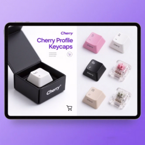Cherry Profile Keycaps PBT – Sculpted Comfort & Typing Precision for Mechanical Keyboards