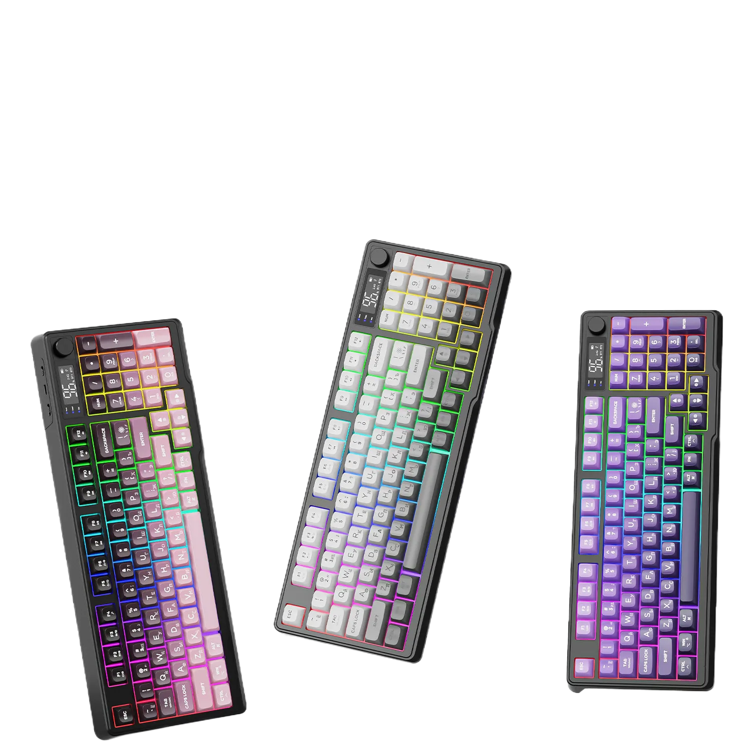 allwinOEM/ODM M96 Russian Wireless Bluetooth Dual Mode PBT Keycap Keyboard
